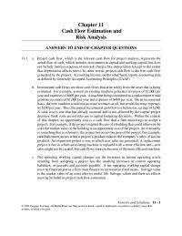 Finance Chapter 11 Homework Endo f Problems&nbsp; Equipment NWC Investment initial Investment Outlay No Last Years 150000 Expenditure