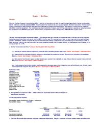 Finance Chapter 11 Homework Sidney Believes That There 25 Chance Poor acceptance 25 Chance Excellent Acceptance And