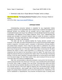 Critique Paper