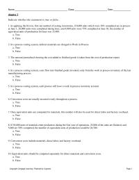 Accounting Chapter 3 The first step in preparing a cost of production report is to compute equivalent units of production