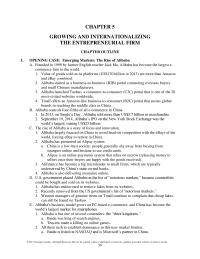 International Business Chapter 5 Homework Institutions1 Personal Traits Entrepreneurs Are Primary Motivating Factor a Strong Desire For Achievement b