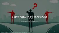 Chapter Two CH2 Making