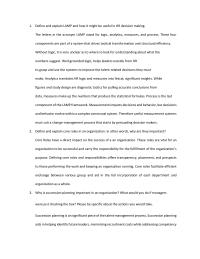 Define and explain core roles in an organization