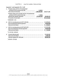 Accounting Chapter 14 Homework The principal advantage of Plan 1 is that it involves only the issuance of common stock, which does not require a periodic interest payment or return of principal