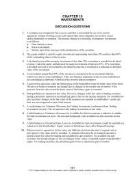 Accounting Chapter 15 Homework A gain or loss can occur when the selling price of the bond differs from the book value of the bond