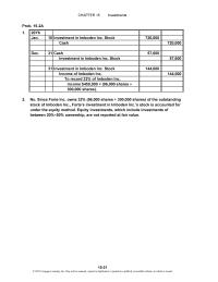 Accounting Chapter 15 Homework This would be accomplished by using a valuation allowance account and an unrealized gain
