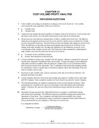 Accounting Chapter 21 Homework Analysis ex 2112cost Goods Sold selling General And Administrative expenses cost Goods Sold selling General And Administrative expenses total
