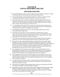 Accounting Chapter 26 Homework Investment Analysis ex annual Net Cash Flow sewing Machine 1800 Hours 290 Baseballs
