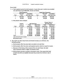 Accounting Chapter 26 Homework The report can take many forms and should include, at a minimum, the following points