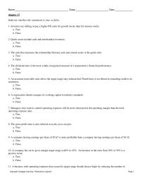 Accounting Chapter 17 1 A corporation should compare its working capital to industry standards