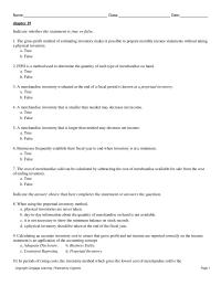 Accounting Chapter 19 1 Stock Records Not Reflecta Decreases Quantity Handb Increases Quantity Handc The Cost