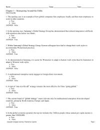 International Business Chapter 1 1 False Answer True 16 The Japanese Use Formal System Interlocking Business Groups
