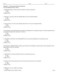 International Business Chapter 5 1 True False Answer True 20 General Rule Entrepreneurs Without Previous International Experience