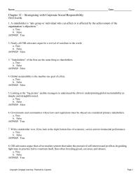 International Business Chapter 12 1 False Answer True 15 According The Text One Driver Csr The Twentyfirst