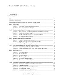 Financial Markets and Institutions