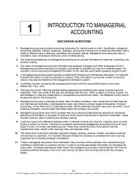 Accounting Chapter 1 Homework Todays Managerial Accountant Must Understand Many Functions The Business From Manufacturing Marketing