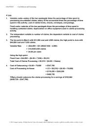 Accounting Chapter 3 Homework The state unemployment insurance premiums and the average cost per injury are fixed with respect to the number of speakers sold