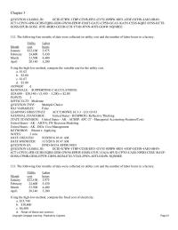 Accounting Chapter 3 The following four months of data were collected on utility cost and the number of labor hours in a factory