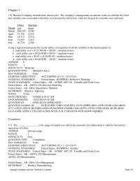 Accounting Chapter 3 The company’s management accountant wants to calculate the fixed and variable costs associated with utility cost incurred by the factory
