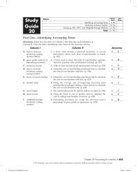 Accounting Chapter 20 Homework May not be scanned, copied or duplicated, or posted to a publicly accessible website, in whole or in part