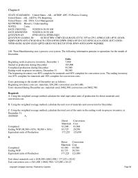 Accounting Chapter 6 Plemmon Company adds materials at the beginning of the process in the forming department, which is the first of two stages of its production cycle