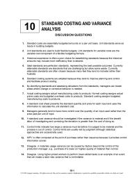 Accounting Chapter 10 Homework Part Variable Overhead Spending Variance Can Caused Inefficient Use Overhead Resources 19