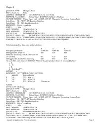 Accounting Chapter 8 Bergamit Company manufactures veterinary products. One joint process involves refining a chemical&nbsp;