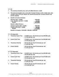 Accounting Chapter 11 Homework Sales and expense projections are not fantasy figures. They are supposed to be management’s best estimate of what will actually happen