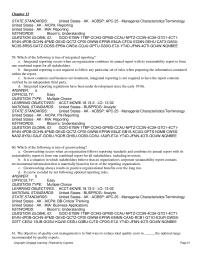 Accounting Chapter 13 Integrated reporting is not required to follow any particular set of rules when preparing the information contained within the report