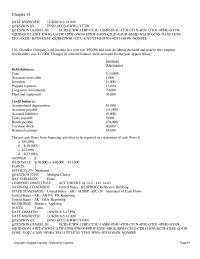 Accounting Chapter 14 The statement of cash flows is usually more accurate when using the indirect method