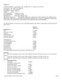 Accounting Chapter 14 Prepare the investing activities section of the company’s statement of cash flows for the year