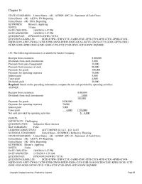Accounting Chapter 14 Required Compute A Cash Receipts From Customers And B Cash Payments For