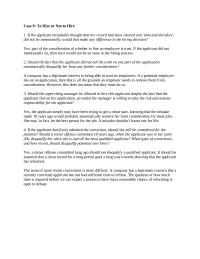 Business Ethics Chapter 9 Homework Case Hire Not Hire The Applicant Mistakenly Thought That Her Record Had