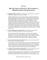 International Business Chapter 1 Homework Examples Are Foreign currency Options And Futures Interest Rate And Currency Swaps And