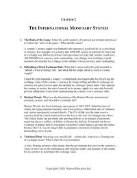International Business Chapter 2 Homework They Adopt Crawling Peg System Which Their Central Banks Gradually Revalue Their
