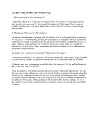 Business Ethics Chapter 11 Homework Should Have Gone Management And Told Them What Happened Did Nothing