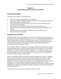 Business Ethics Chapter 15 Homework Environmental Partner ships activists And Interest Group six the Future Business Greening And or Growing x summary suggested Answers
