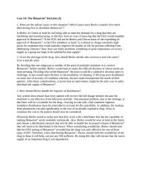 Business Ethics Chapter 18 Homework When Considering Availability Berlex Should Note that The Fda Testing Betaser on Revealed That