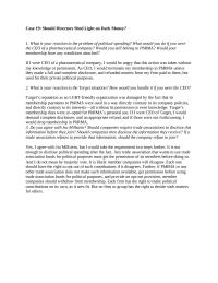 Business Ethics Chapter 19 Homework Phrma You Agree With Ira Millstein Should Companies Require Trade Associations Disclose