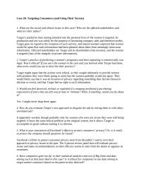 Business Ethics Chapter 28 Homework Target To accomplish Its Goals Without Making Obvious5 What Your Assessment Facebooks Efforts