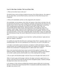 Business Ethics Chapter 32 Homework Case After hour Activities The Case Peter Oiler1 What Are The Ethical