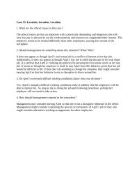 Business Ethics Chapter 33 Homework April From This Behavior Given That Her Job would Difficult Fill They Don’t