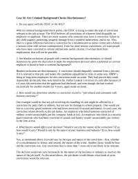 Business Ethics Chapter 36 Homework How Would You Determine Whether Conviction Record Job Related And Consistent With business