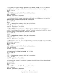 International Business Chapter 13 2 A global portfolio is an index of all the securities in the world, whereas a world portfolio represents those securities actually available to an investor