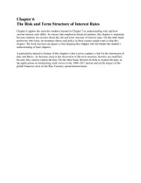 Banking Chapter 6 Homework The Risk And Term Structure Interest Rates Applies The Tools The