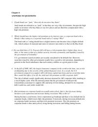 Banking Chapter 6 Homework Answers Questions1 Junk Bonds Are Junk Then Why Investors Buy Them junk