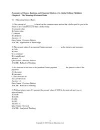 Banking Chapter 4 1 The Borrower Pays Interest Periodically And The Principal The Maturity Date Commercial