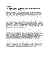 Banking Chapter 7 Homework Another Area of Exciting New Research Has Been The Validity Rational Expectations And