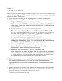 Banking Chapter 15 Homework Use T accounts To explain Your Answer the Initial Effect The Loans The Banking System
