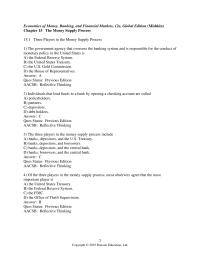 Banking Chapter 15 1 Individuals that lend funds to a bank by opening a checking account are called